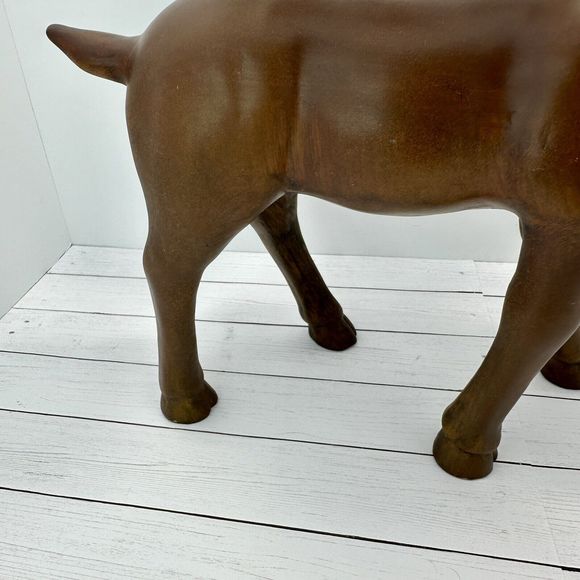 Large Resin Votive Candle Reindeer - Picture 7 of 16